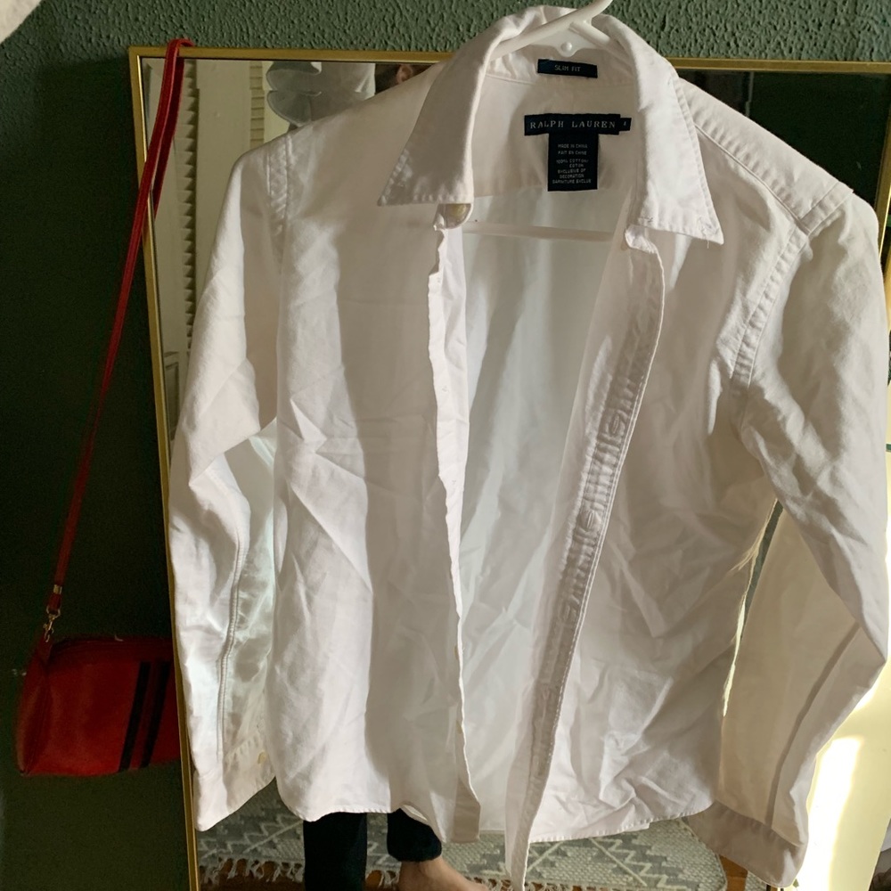 Ralph Lauren white button down shirt!